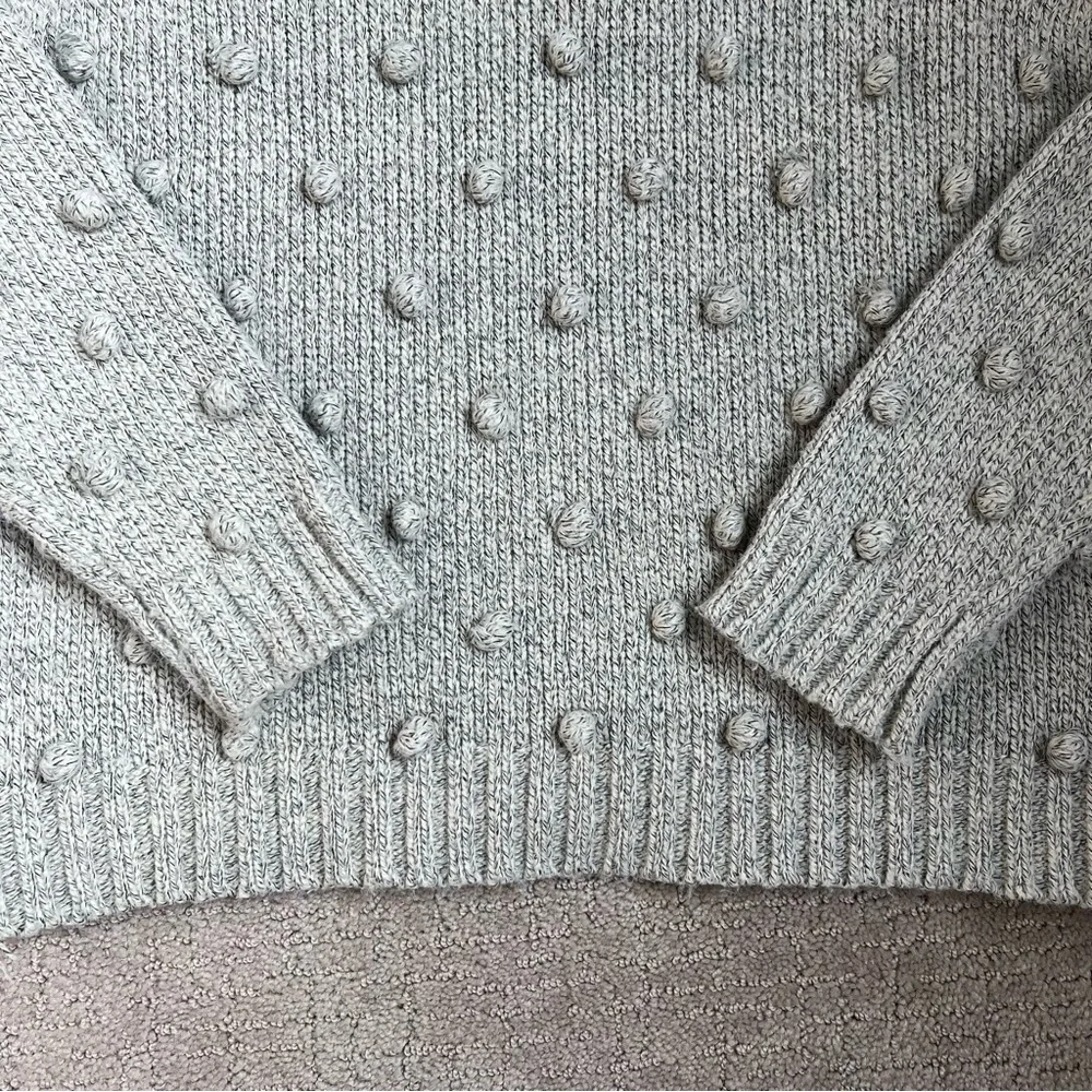 All:Row Chunky Knit Pom Pom Sweater